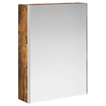 Bathroom Cabinet Set 5 pcs Smoked Oak Engineered Wood