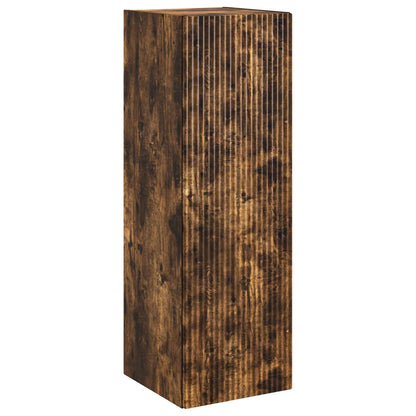 Bathroom Cabinet Set 5 pcs Smoked Oak Engineered Wood