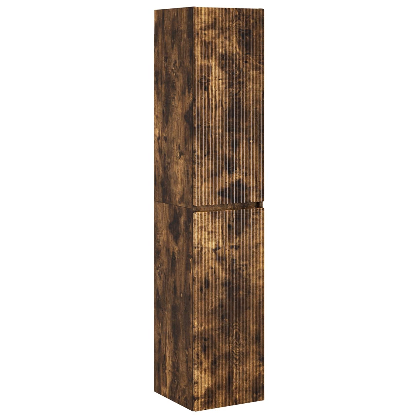 Bathroom Cabinet Set 5 pcs Smoked Oak Engineered Wood