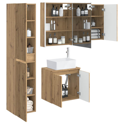 Bathroom Cabinet Set 5 pcs Artisan Oak 53 x 15.5 x 70 cm