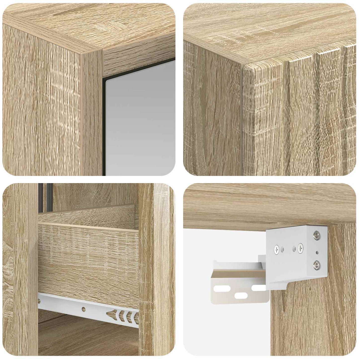 Bathroom Cabinet Set 5 pcs Sonoma Oak Engineered Wood