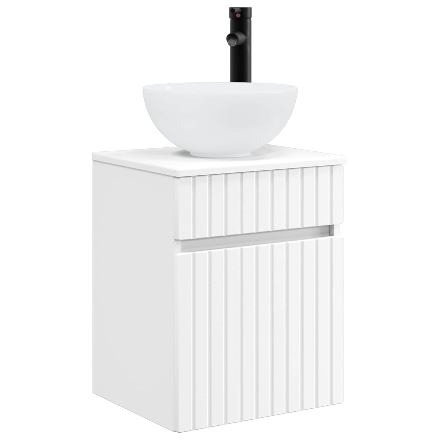 Bathroom Cabinet Set 5 pcs White Engineered Wood