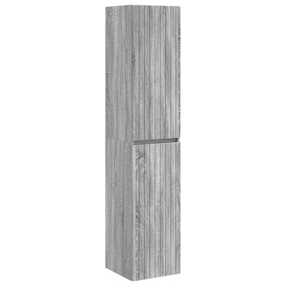 Bathroom Cabinet Set 5 pcs Grey Sonoma 43 x 16 x 62.5 cm