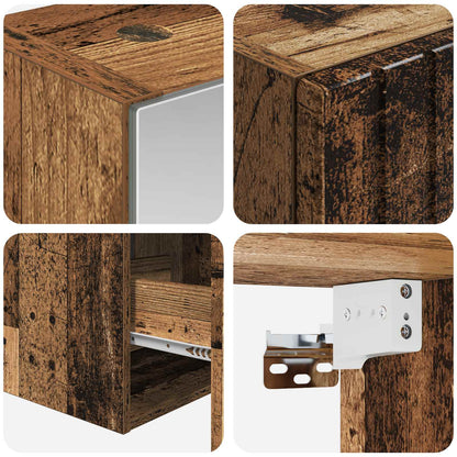 Bathroom Cabinet Set 5 pcs Old Wood Engineered Wood