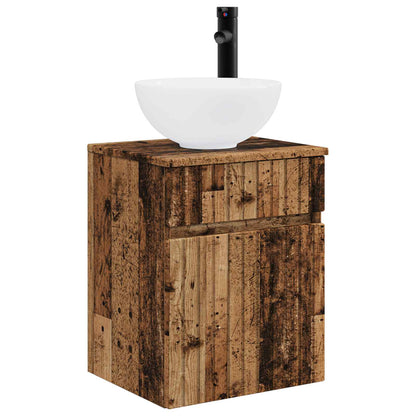 Bathroom Cabinet Set 5 pcs Old Wood Engineered Wood