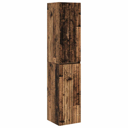 Bathroom Cabinet Set 5 pcs Old Wood Engineered Wood