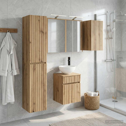 Bathroom Cabinet Set 5 pcs Artisan Oak Engineered Wood