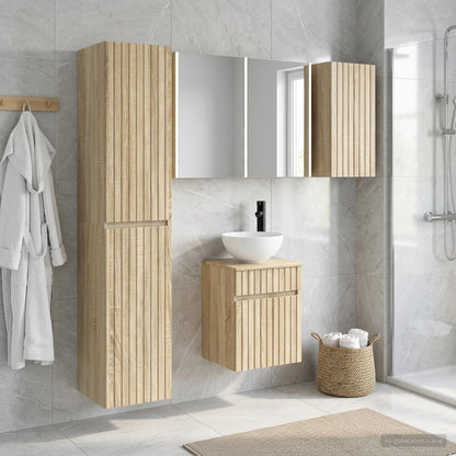 Bathroom Cabinet Set 5 pcs Sonoma Oak Engineered Wood