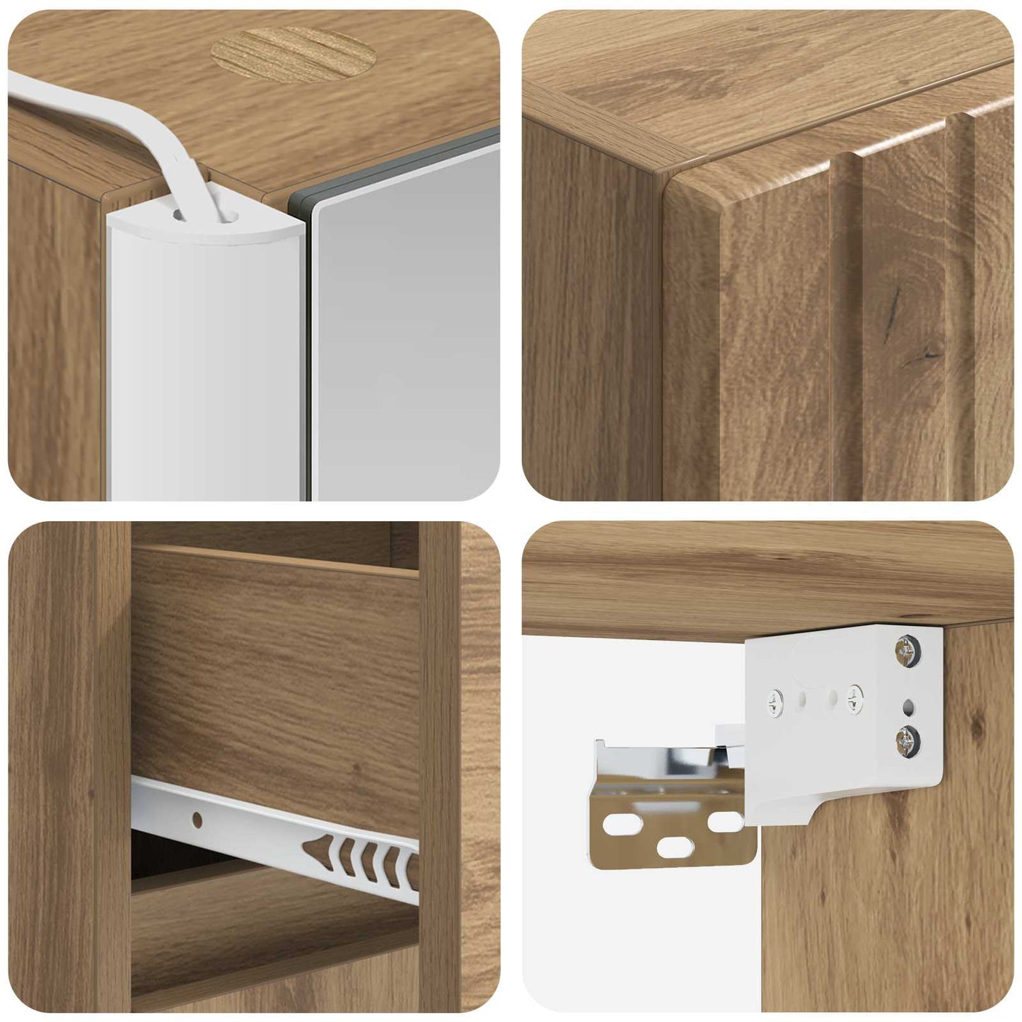 Bathroom Cabinet Set 5 pcs Artisan Oak Engineered Wood