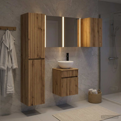 Bathroom Cabinet Set 5 pcs Artisan Oak Engineered Wood