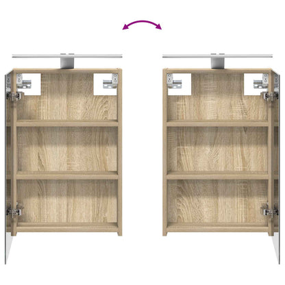 Bathroom Cabinet Set 4 pcs Sonoma Oak Engineered Wood