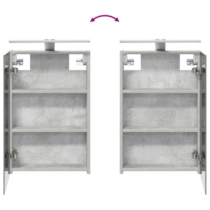 Bathroom Cabinet Set 4 pcs Concrete Grey Engineered Wood