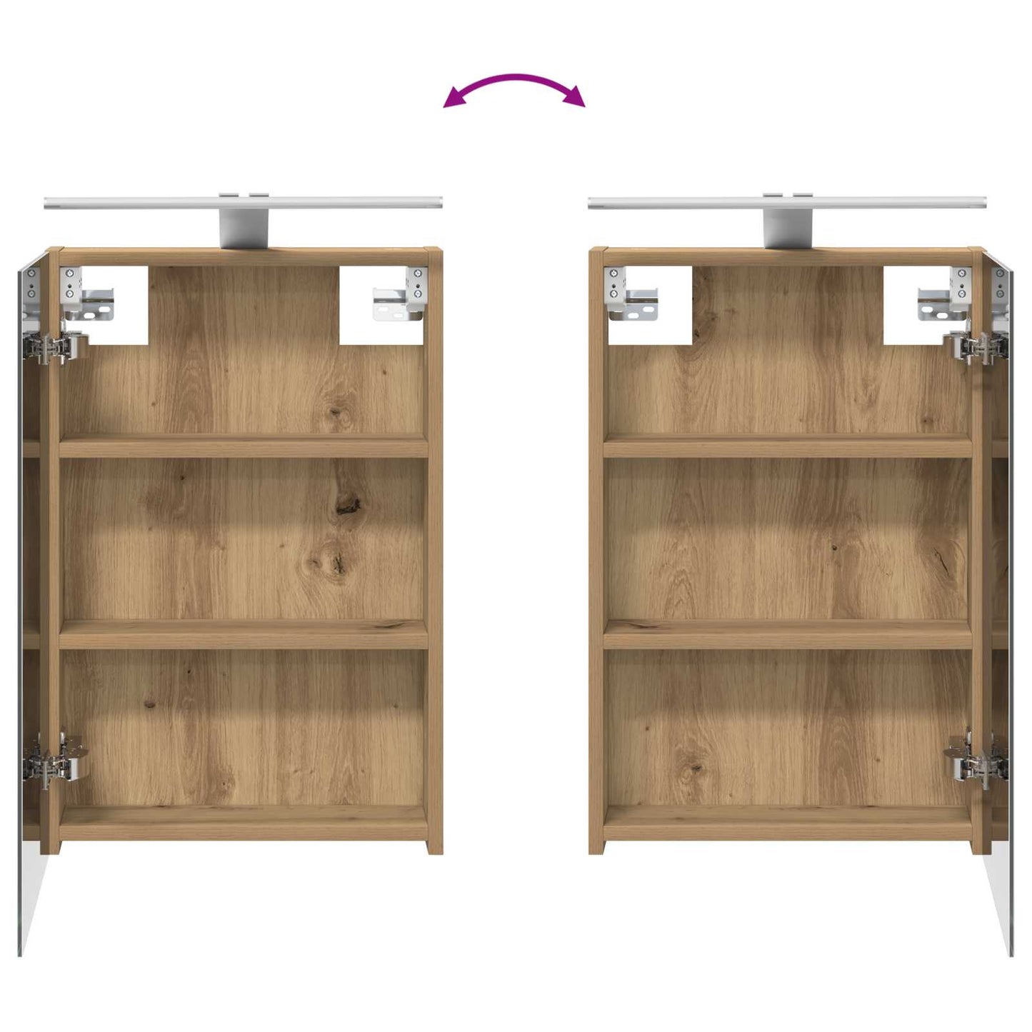 Bathroom Cabinet Set 4 pcs Artisan Oak Engineered Wood