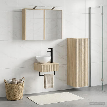 Bathroom Cabinet Set 4 pcs Sonoma Oak Engineered Wood