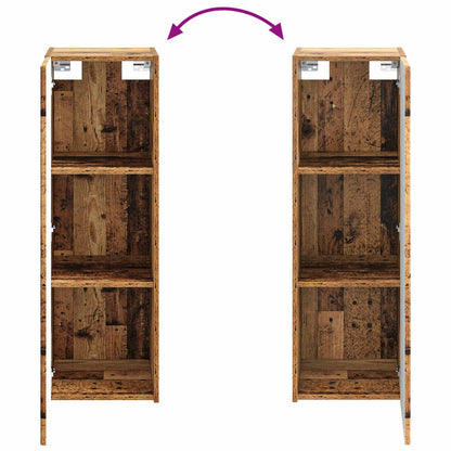 Bathroom Cabinet Set 4 pcs Old Wood Engineered Wood