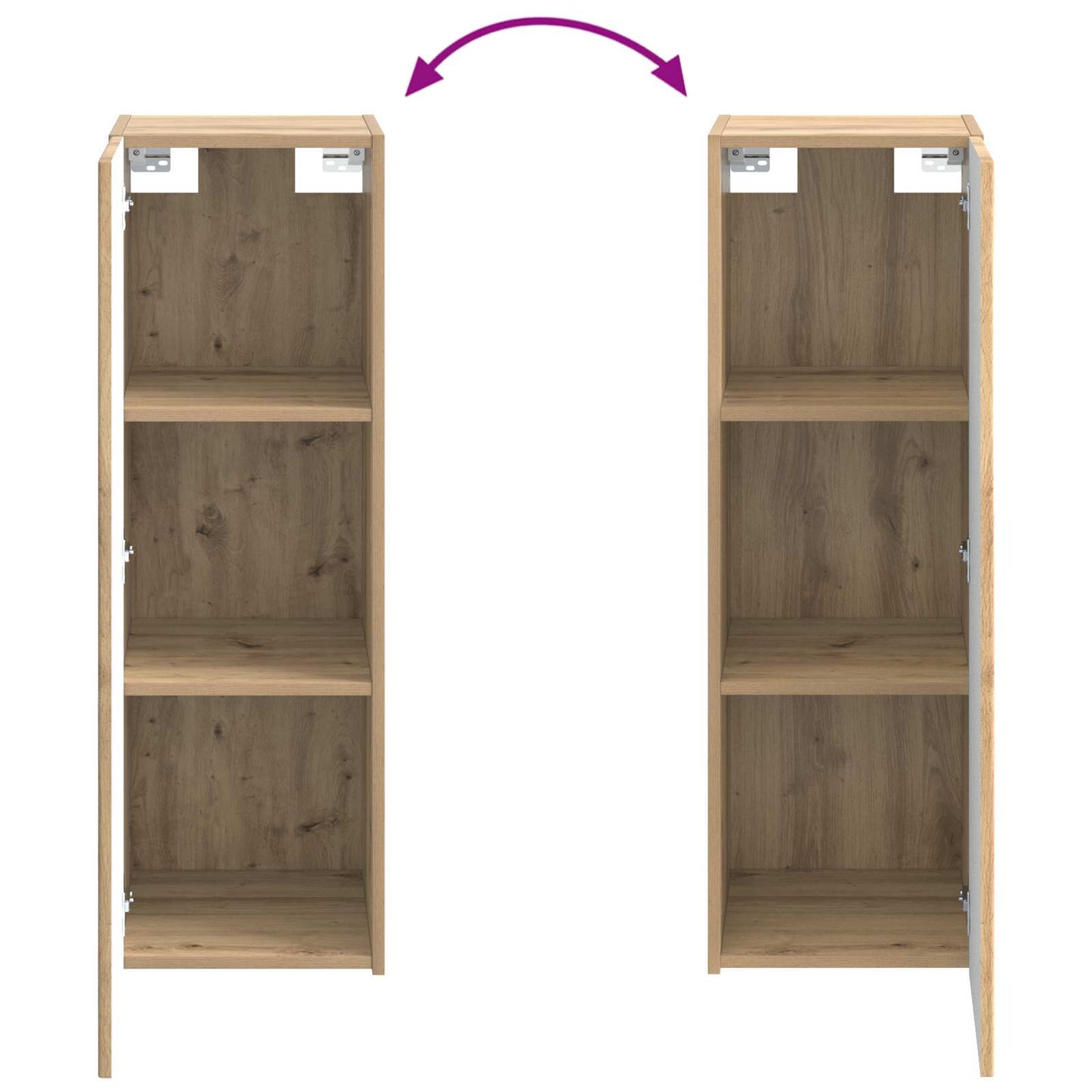 Bathroom Cabinet Set 4 pcs Artisan Oak Engineered Wood