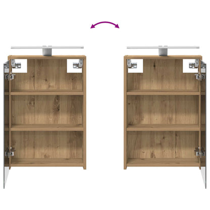 Bathroom Cabinet Set 4 pcs Artisan Oak Engineered Wood