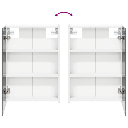 Bathroom Cabinet Set 4 pcs White Engineered Wood
