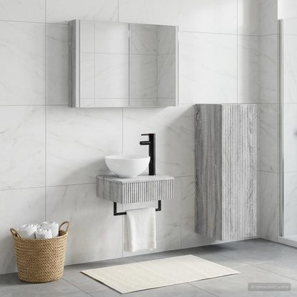 Bathroom Cabinet Set 4 pcs Grey Sonoma Engineered Wood