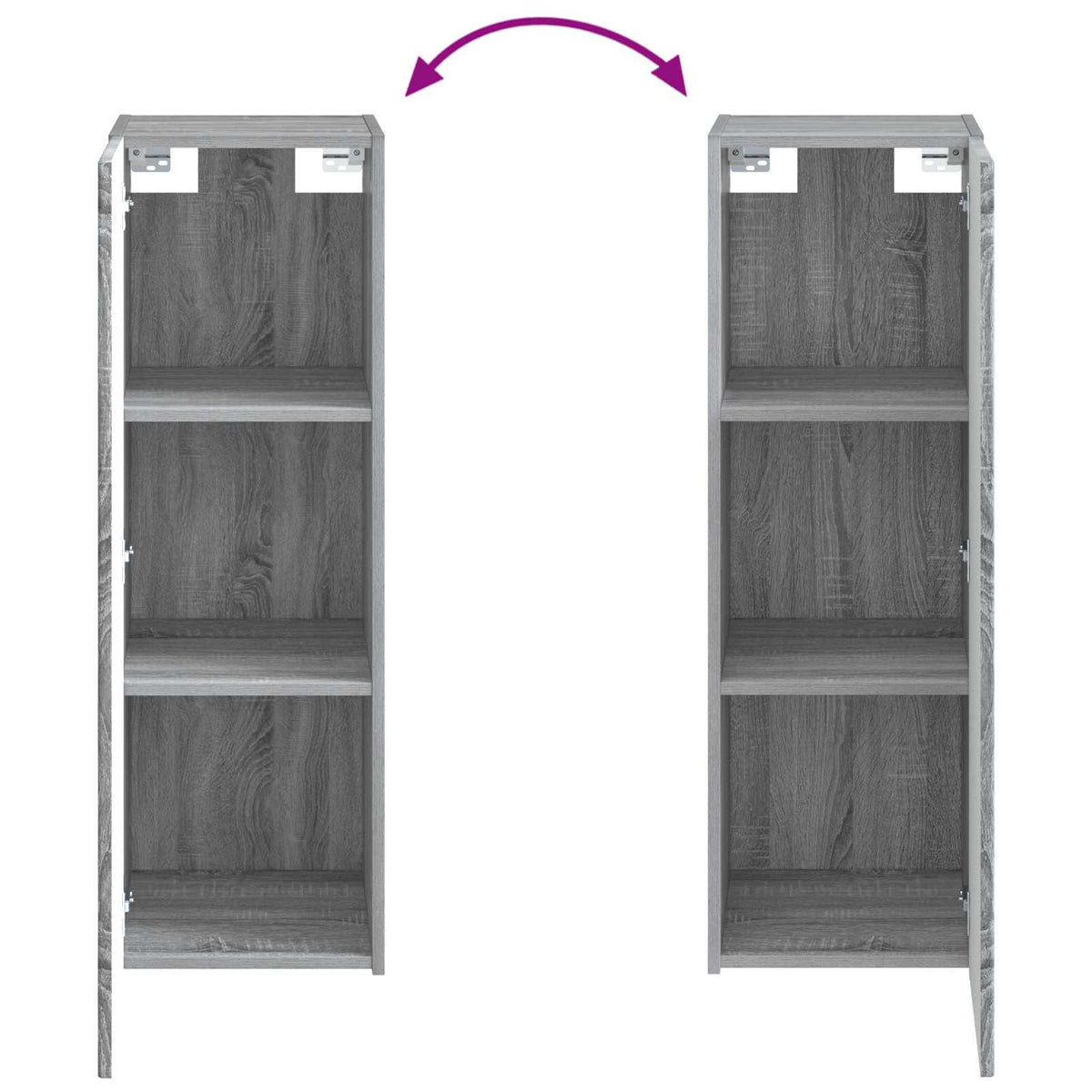 Bathroom Cabinet Set 4 pcs Grey Sonoma Engineered Wood