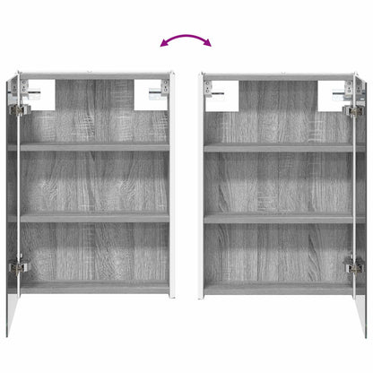 Bathroom Cabinet Set 4 pcs Grey Sonoma Engineered Wood