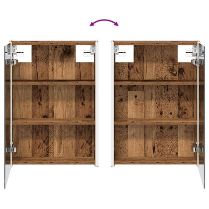 Bathroom Cabinet Set 4 pcs Old Wood Engineered Wood