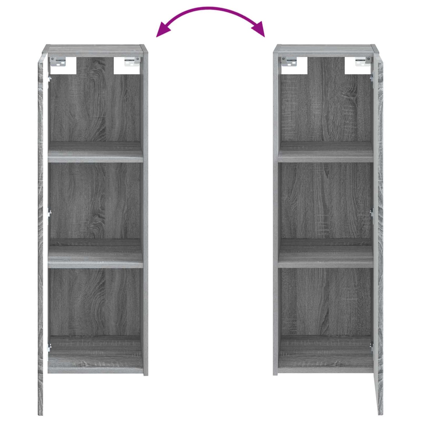 Bathroom Cabinet Set 4 pcs Grey Sonoma Engineered Wood