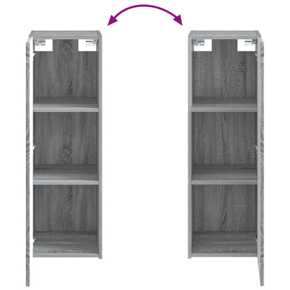 Bathroom Cabinet Set 4 pcs Grey Sonoma Engineered Wood