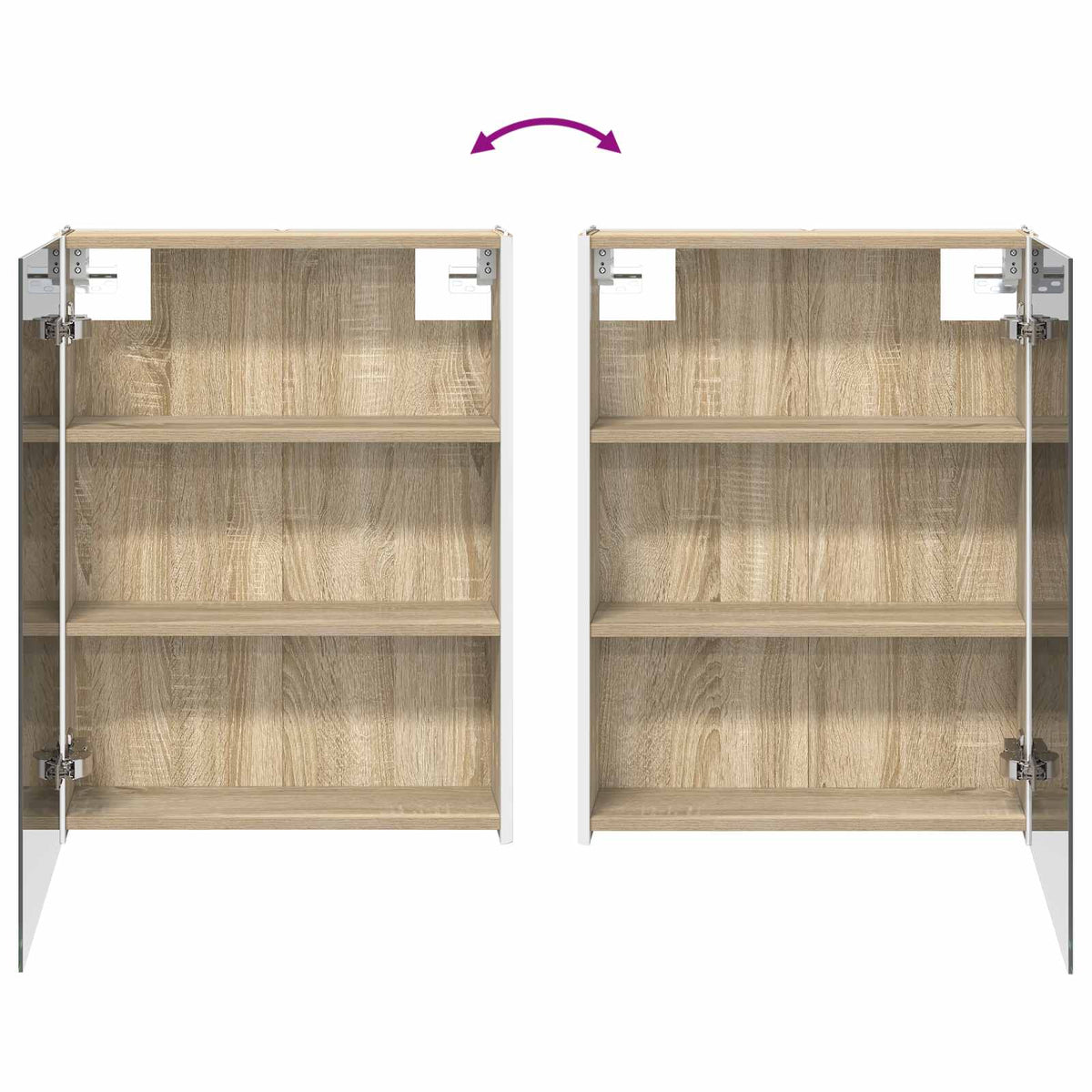 Bathroom Furniture Set 4 pcs Sonoma Oak