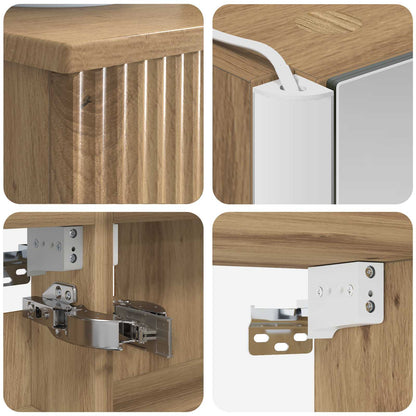 Bathroom Furniture Set 4 pcs Artisan Oak