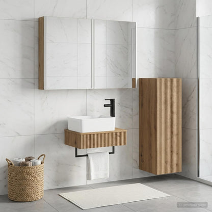 Bathroom Furniture Set 4 pcs Artisan Oak