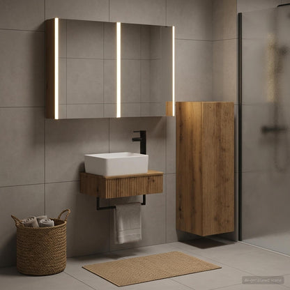 Bathroom Furniture Set 4 pcs Artisan Oak