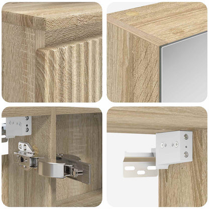 Bathroom Furniture Set 4 pcs Sonoma Oak