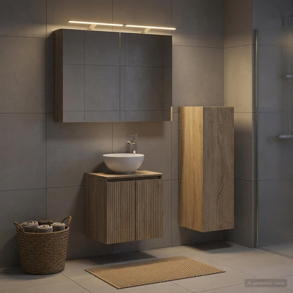 Bathroom Furniture Set 4 pcs Sonoma Oak