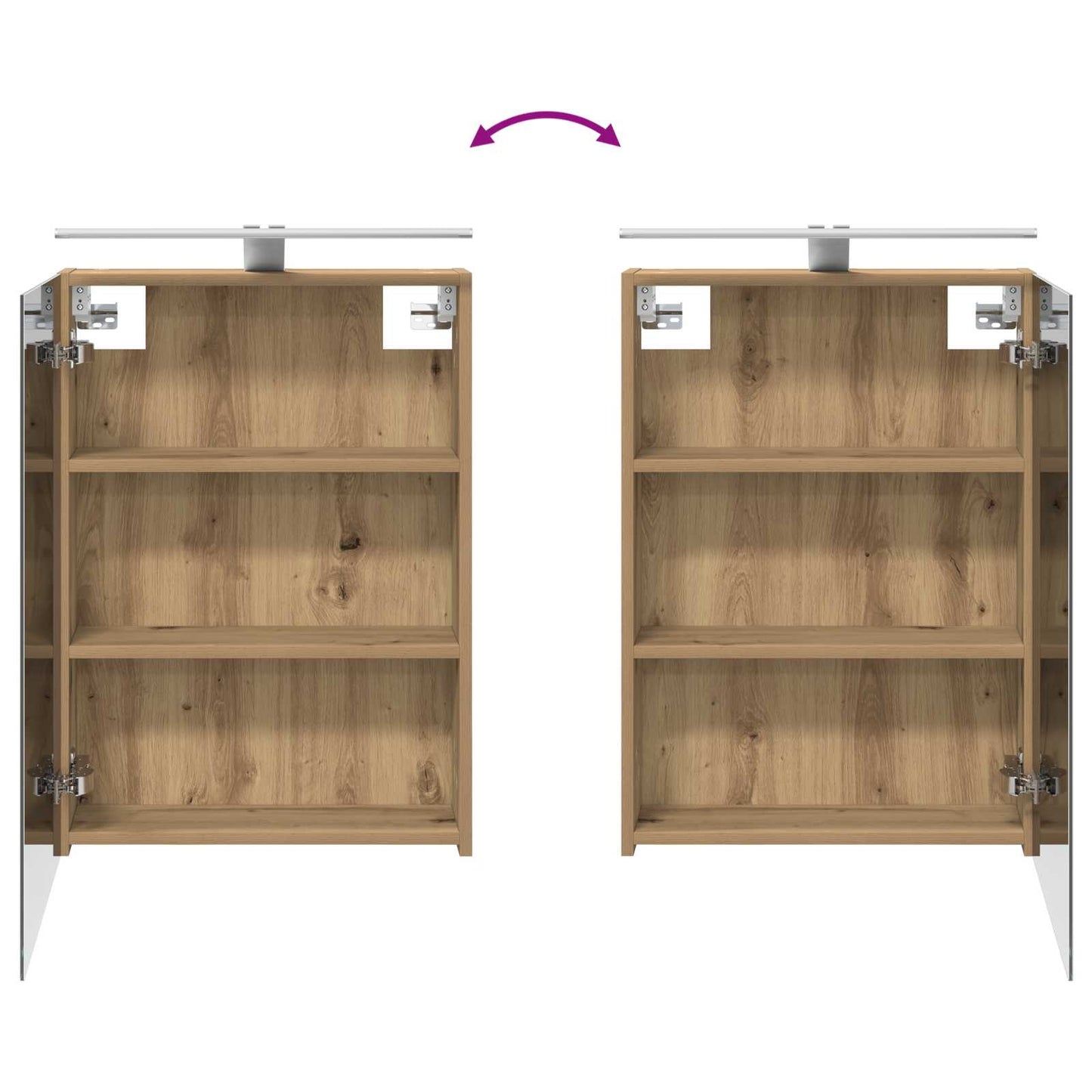 Bathroom Furniture Set 4 pcs Artisan Oak