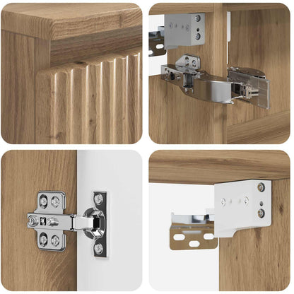 Bathroom Furniture Set 4 pcs Artisan Oak
