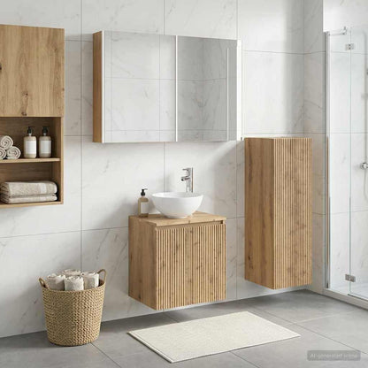 Bathroom Furniture Set 4 pcs Artisan Oak