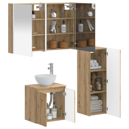 Bathroom Furniture Set 4 pcs Artisan Oak