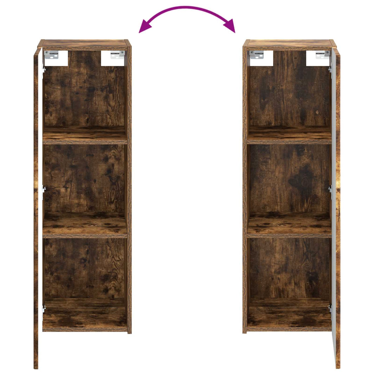 Bathroom Furniture Set 4 pcs Smoked Oak
