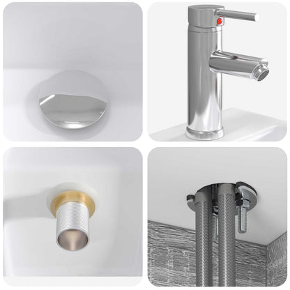 Bathroom Furniture Set 4 pcs Grey Sonoma