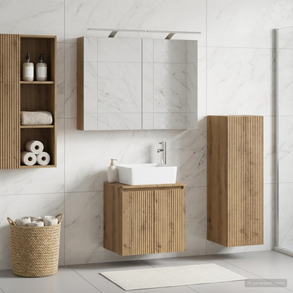 Bathroom Furniture Set 4 pcs Artisan Oak