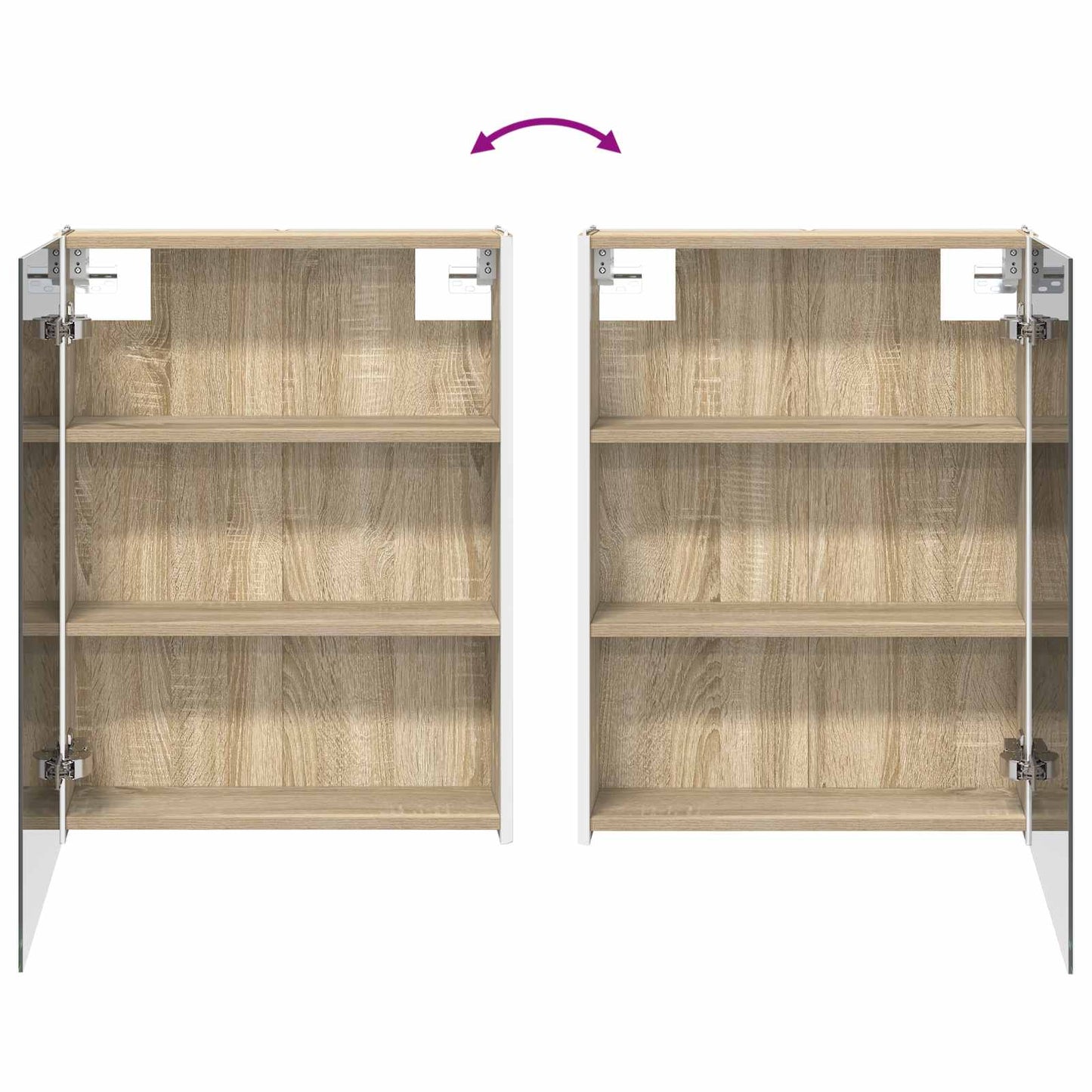 Bathroom Furniture Set 4 pcs Sonoma Oak