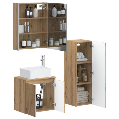 Bathroom Furniture Set 4 pcs Artisan Oak