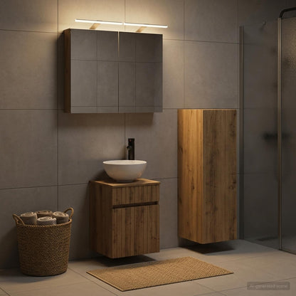 Bathroom Furniture Set 4 pcs Artisan Oak