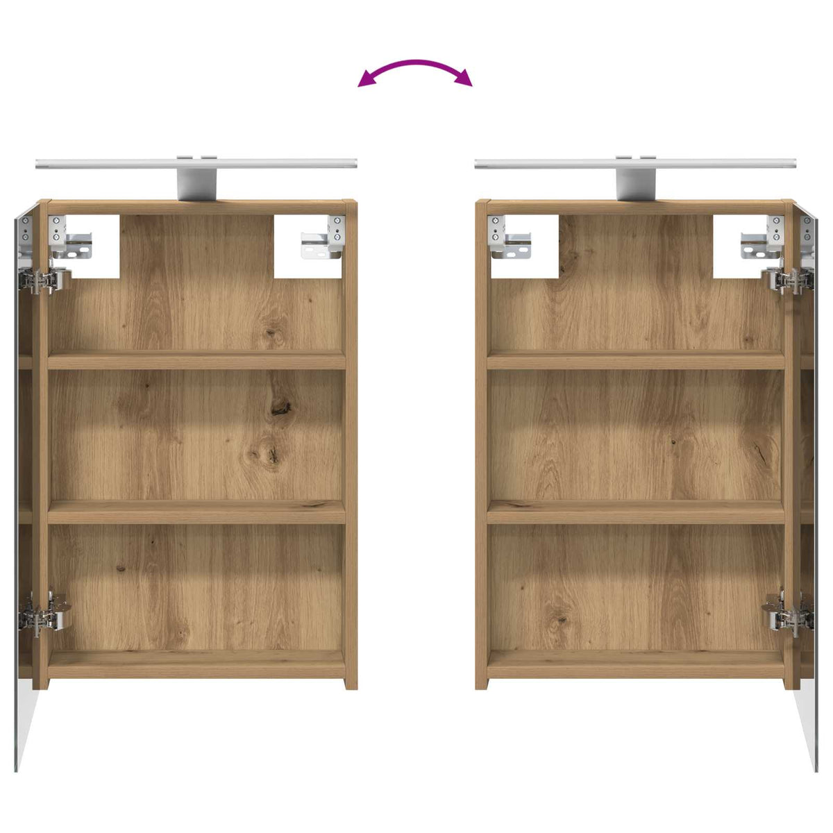 Bathroom Furniture Set 4 pcs Artisan Oak