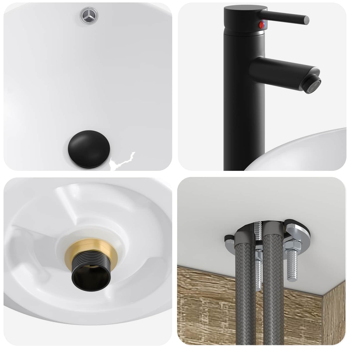 Bathroom Furniture Set 4 pcs Sonoma Oak