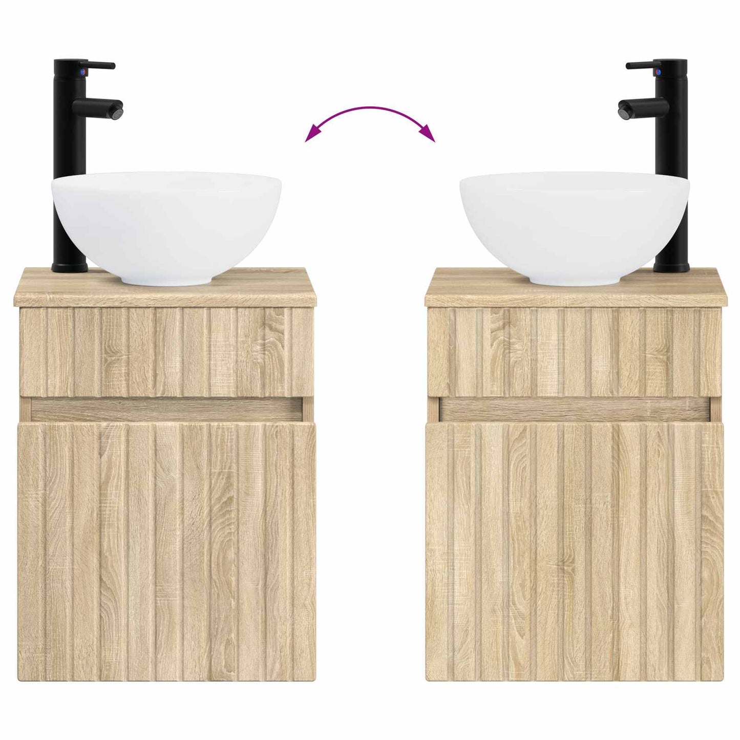 Bathroom Furniture Set 4 pcs Sonoma Oak