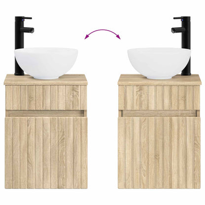 Bathroom Furniture Set 4 pcs Sonoma Oak