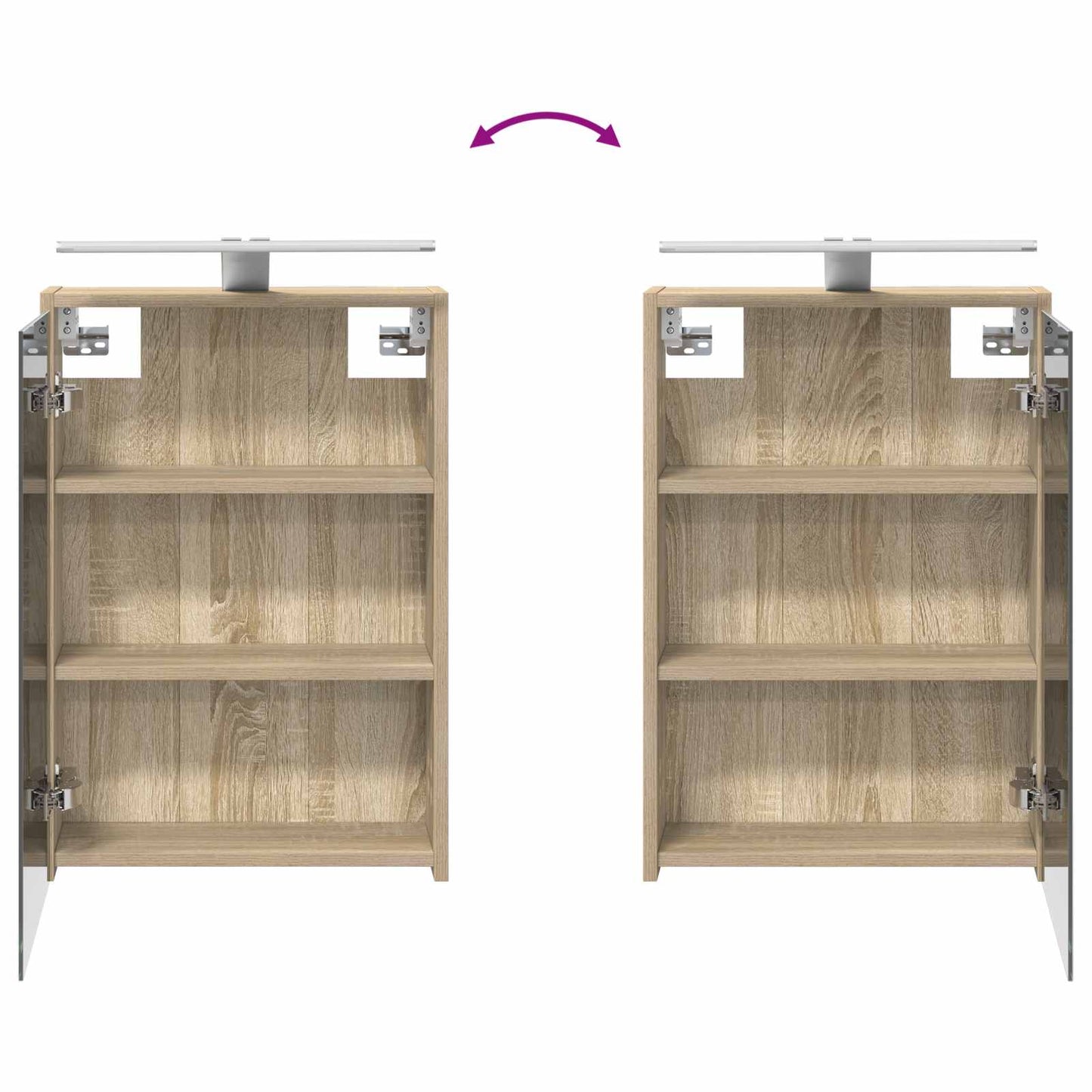 Bathroom Furniture Set 4 pcs Sonoma Oak