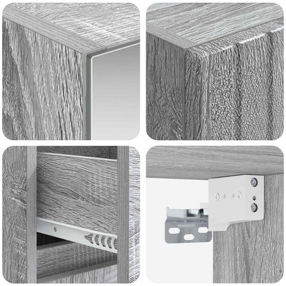 Bathroom Furniture Set 4 pcs Grey Sonoma